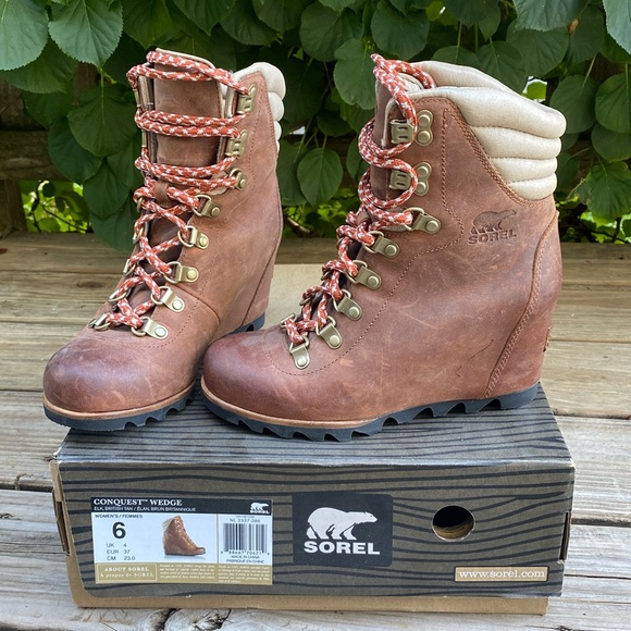 Sorel Shoes - SOREL Conquest Wedge boots. Size 6 US 23cm Brown